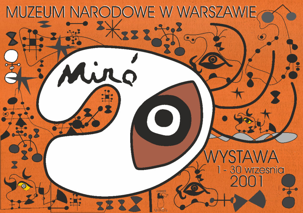 Projekt plakat  wystawy &quot;Miro&quot;. Autor plakatu Marek Englisz
