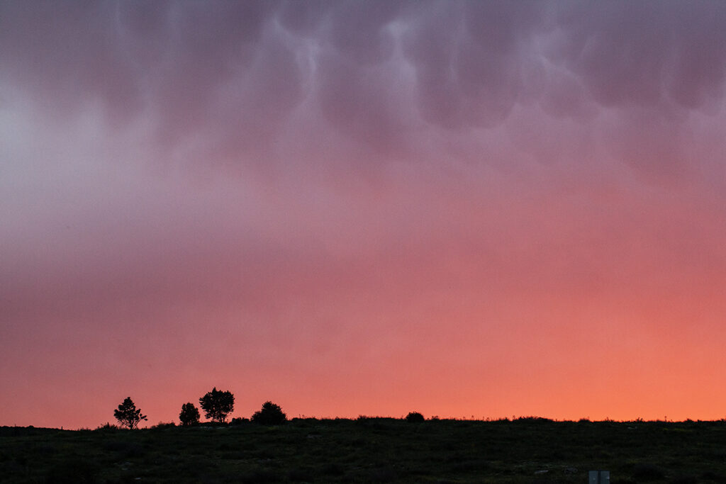zachód słońca, zdjęcie Marek Englisz